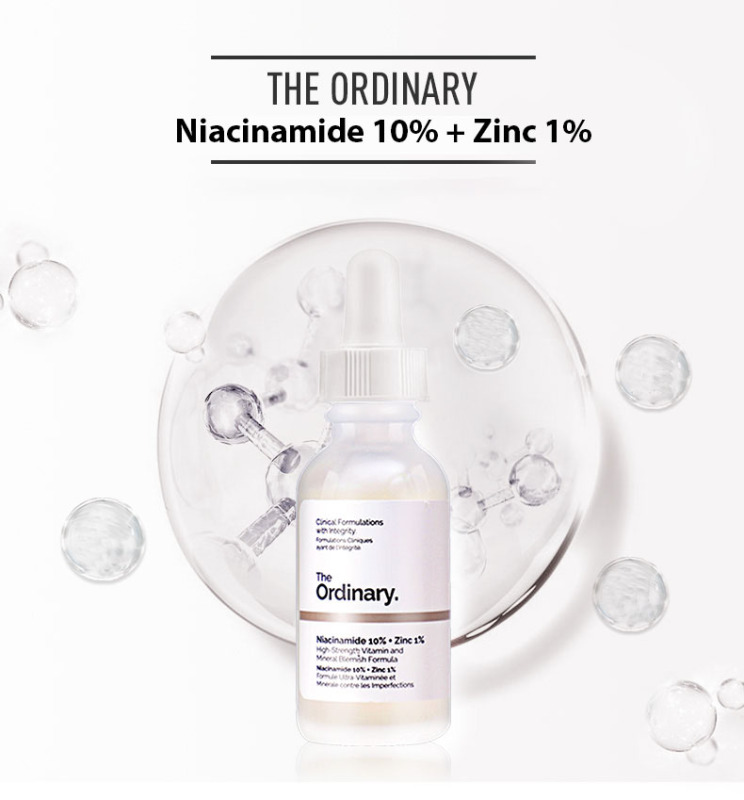 The Ordinary Niacinamide 10% + Zinc 1% Tinh chất dưỡng trắng da chống thâm nám 30ML Serum dầu mặt Cân bằng làm giảm vết thâm cho da Kem dưỡng ẩm làm trắng da Moisturizing Skin Care Whitening nhập khẩu