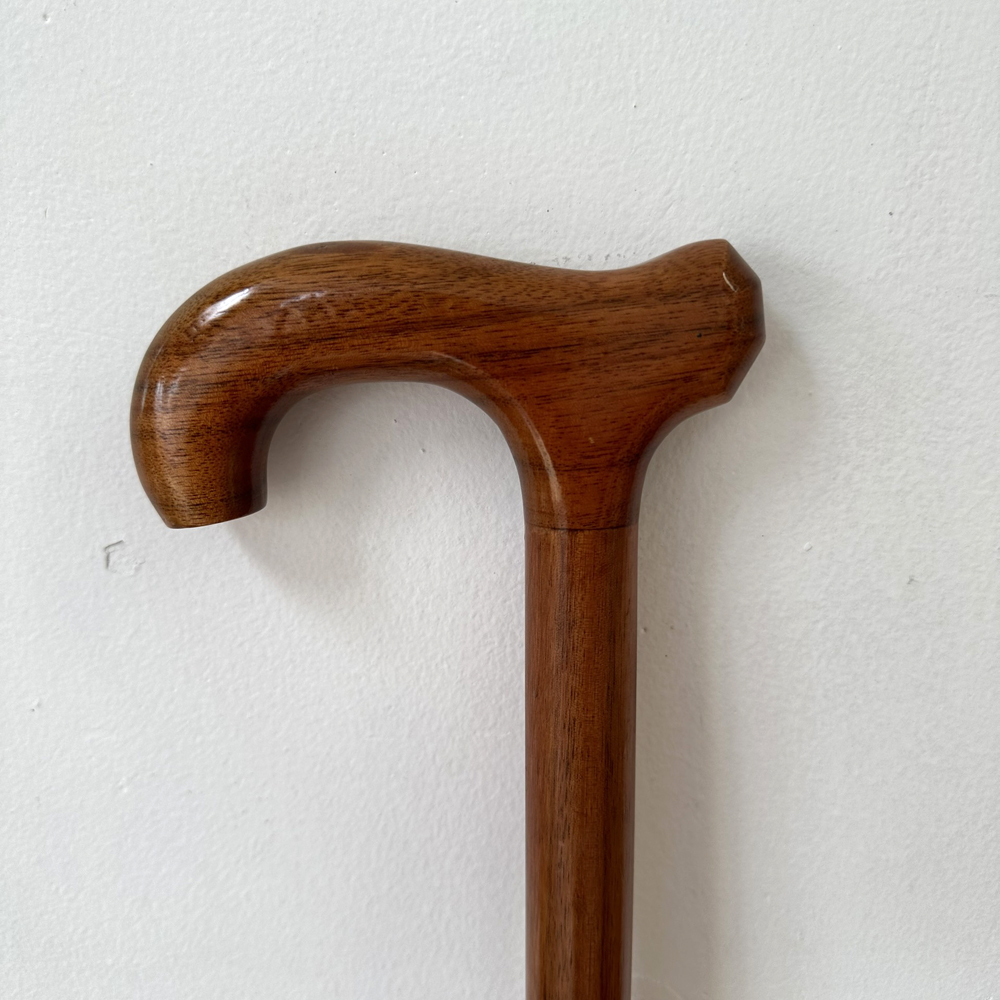 [Type 1] batoong wood stick for elder-wooden walking aid for elder-L handle-solid tree wood