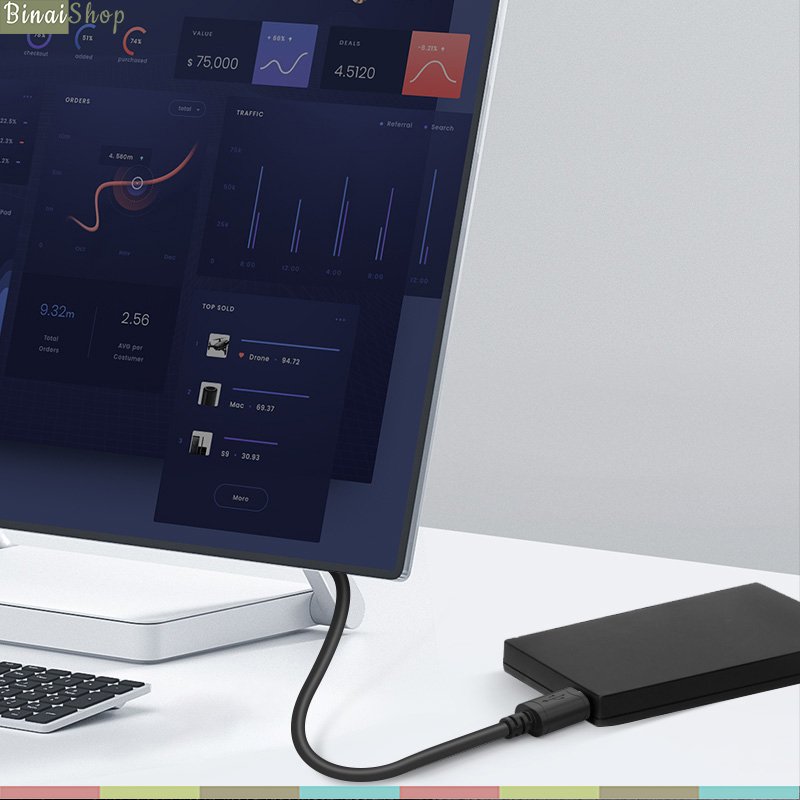 Choseal Q516 - Cáp Dữ Liệu USB - Mini USB (1.5m)