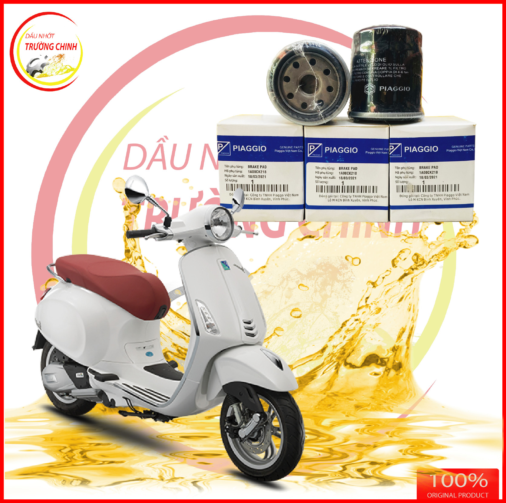 Lọc nhớt - Lọc dầu Vespa