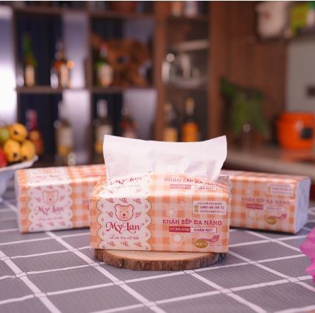 Giấy Nhà Bếp Đa Năng 2 Lớp (360 Tờ/Gói, 4 Gói/Xách)