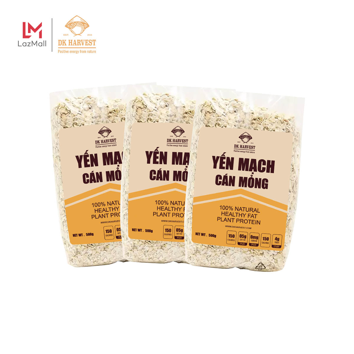 >> SO SÁNH GIÁ YẾN MẠCH NGUYÊN HẠT UNION 500G | Shopee Lazada Sendo Tiki 82 Combo 3 Túi Yến Mạch Nguyên Hạt Cán Mỏng (500g/1 túi) DK Harvest nhập khẩu Úc - yến mạch úc, yến mạch giảm cân, ngũ cốc giảm cân, yến mạch ăn liền, yến mạch cán dẹt