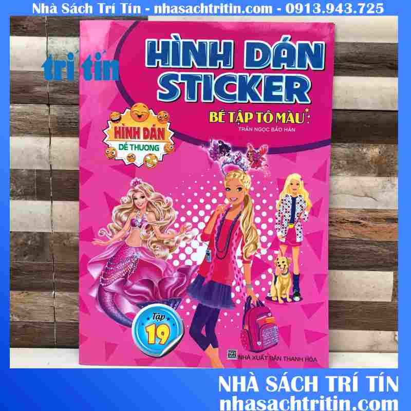 TẬP TÔ MÀU CÓ HÌNH DÁN STICKER
