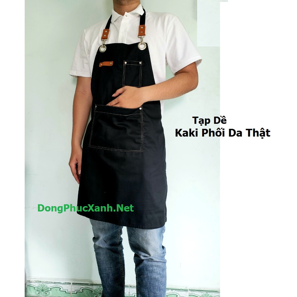 Tạp dề phục vụ nam nữ Tạp dề pha chế cao cấp