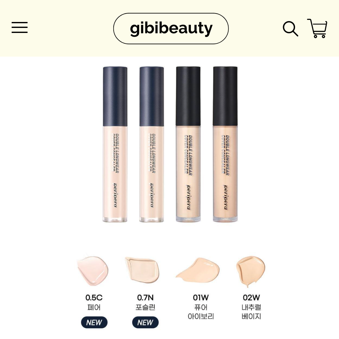 Che khuyết điểm PERIPERA Double Long Wear Cover Concealer