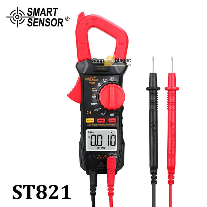 [TẶNG KÈM PIN] - Ampe kìm AC Smart Sensor ST821