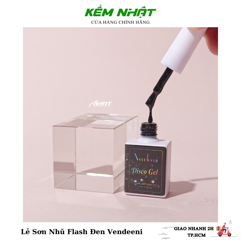 Lẻ Sơn Nhũ Flash Đen Siêu Sáng Vendeeni