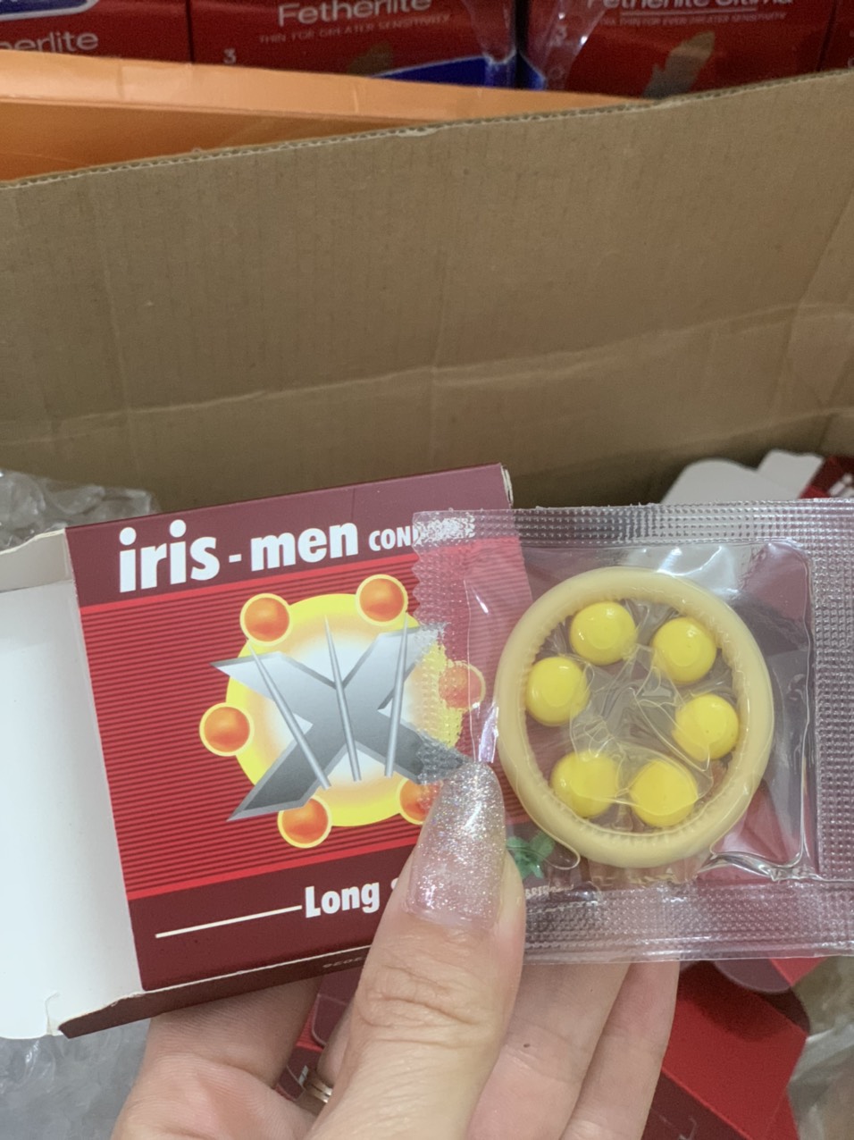 Com bo 5 chiếc BỘ 6 BI Iris men kéo dài thời gian