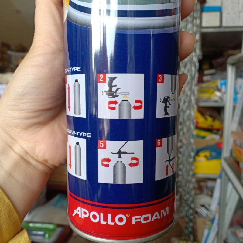 Keo bọt nở Apollo Foam 750ml (900g) loại dùng vòi