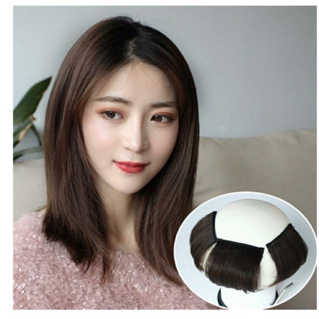 Tóc giả kẹp phồng chân tóc loại ngắn