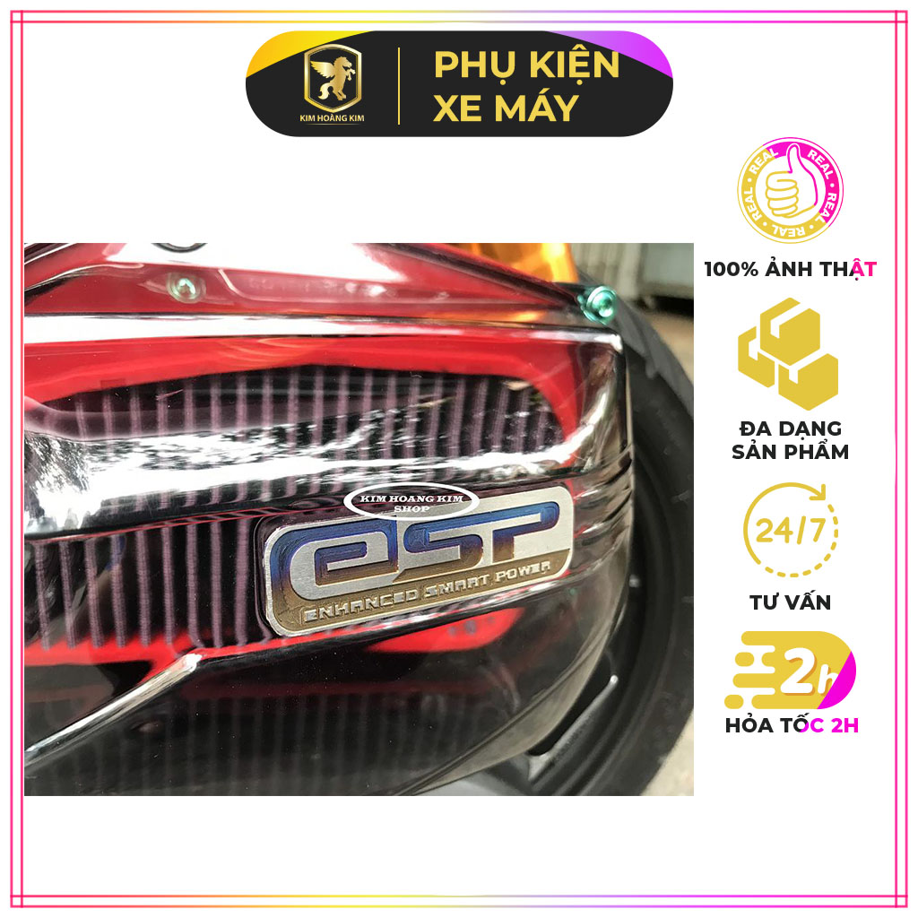 Tem titanium gắn pô e gắn xe máy , uy tín, chất lượng, mua ngay