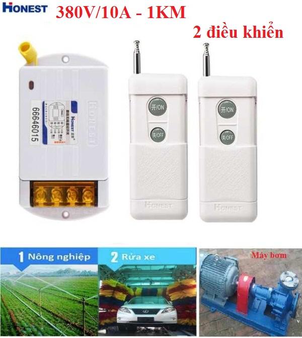 Công tắc điều khiển từ xa 1km 380v/10a honest ht-6380kgd-1