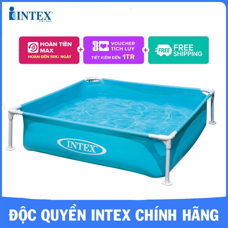 Bể bơi khung kim loại cho bé INTEX 57173 - Hồ bơi cho bé mini