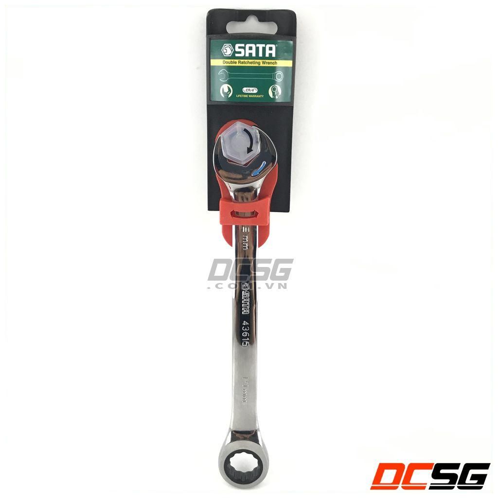 Cờ lê vòng miệng tự động 19mm Sata 43615