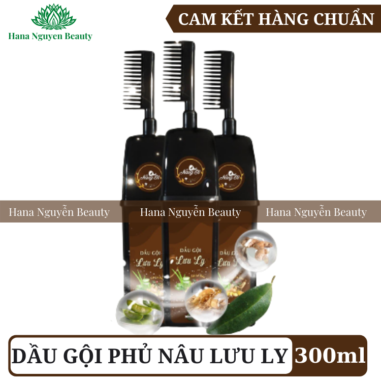 Dầu Gội Phủ Bạc Lưu Ly Nàng Ơi 300ml - Gội là đen tóc