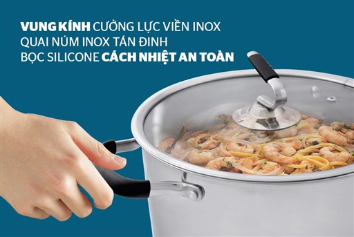 Bộ nồi inox 5 đáy Sunhouse SH891