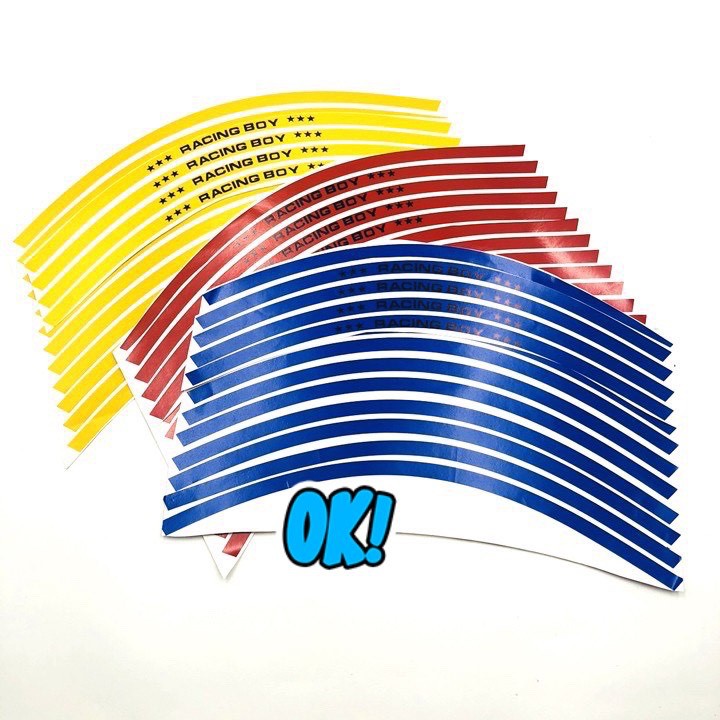 Tem dán vành Racing boy phản quang 3M