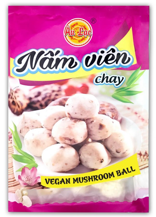Nấm viên CHAY Âu Lạc hàng tiệt trùng dùng ăn chay ăn lạc Vegan Mushroom Ball