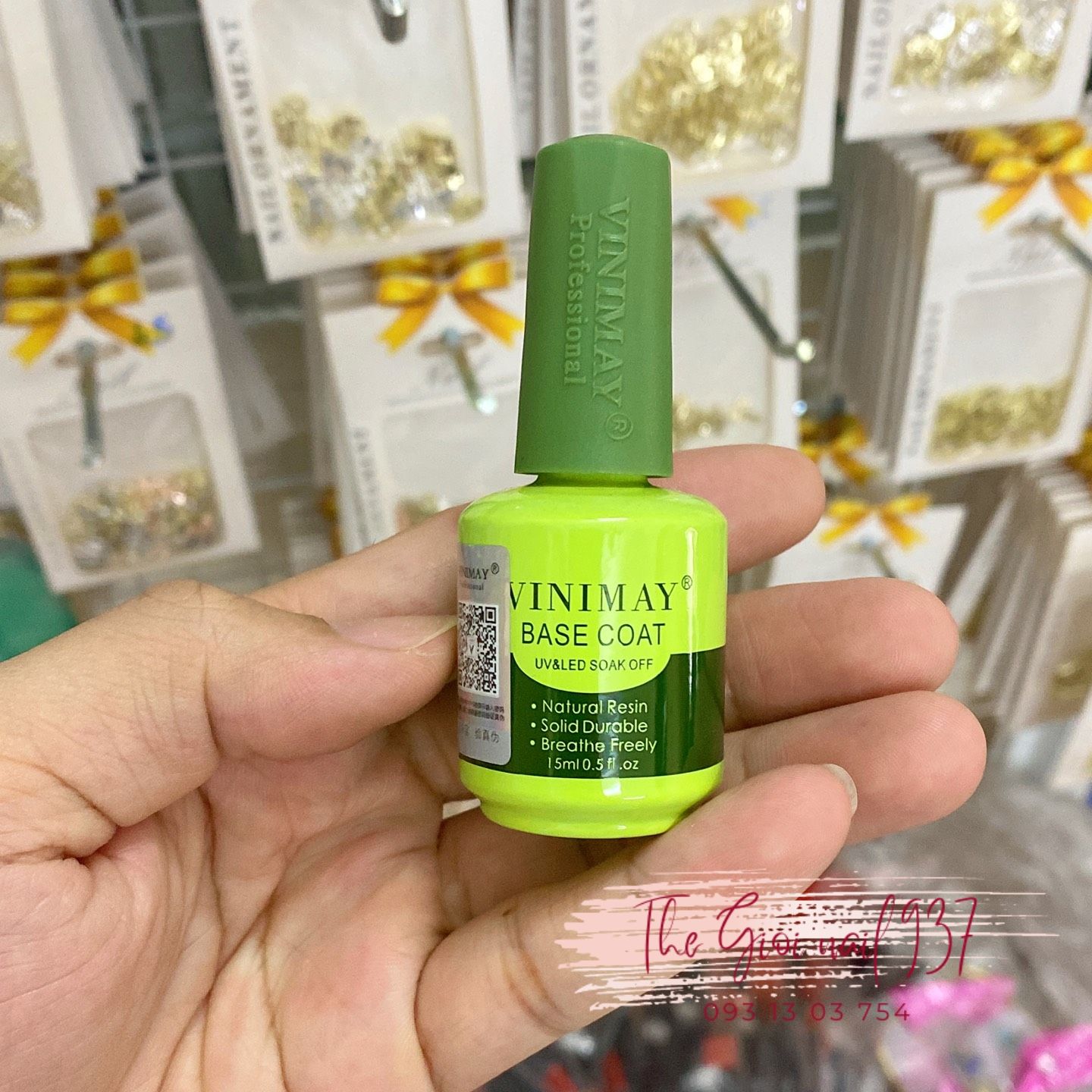 [Chính Hãng] Base (Liên kết) - Top bóng Vinimay - Chai 15ml - Sugar Nails