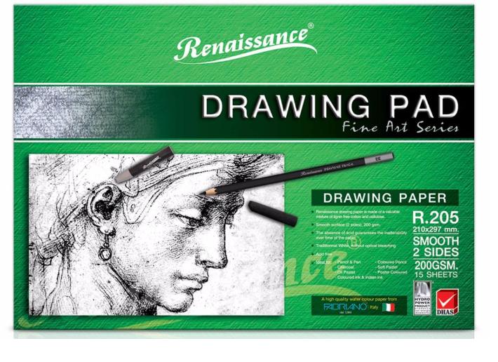 Tập giấy vẽ A4 Renaissance (Thái Lan)
