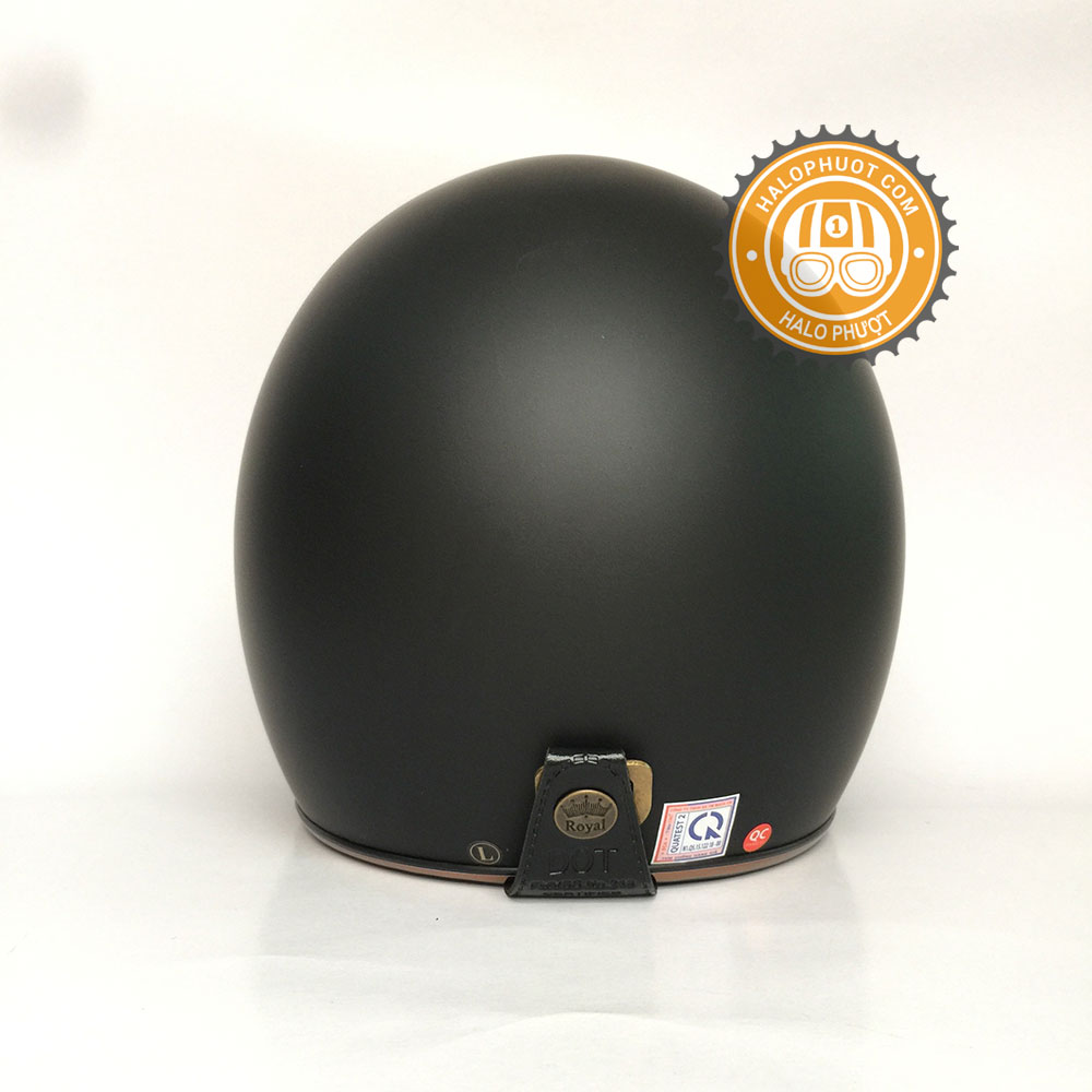 Nón bảo hiểm 3/4 Royal M20C Đen nhám cao cấp (Lót tháo rời)