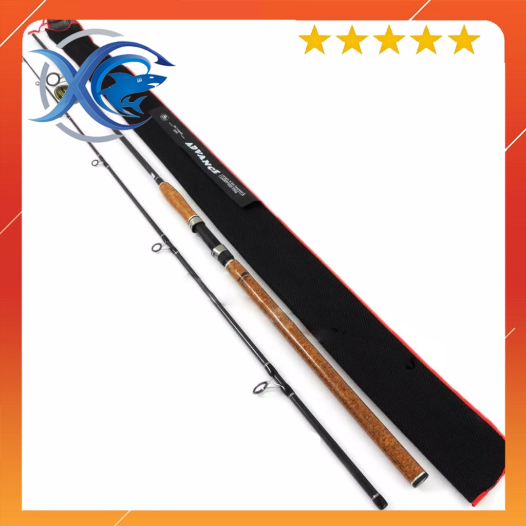 Cần câu cá 2 khúc coastline advance cán gỗ 2m4 2m7