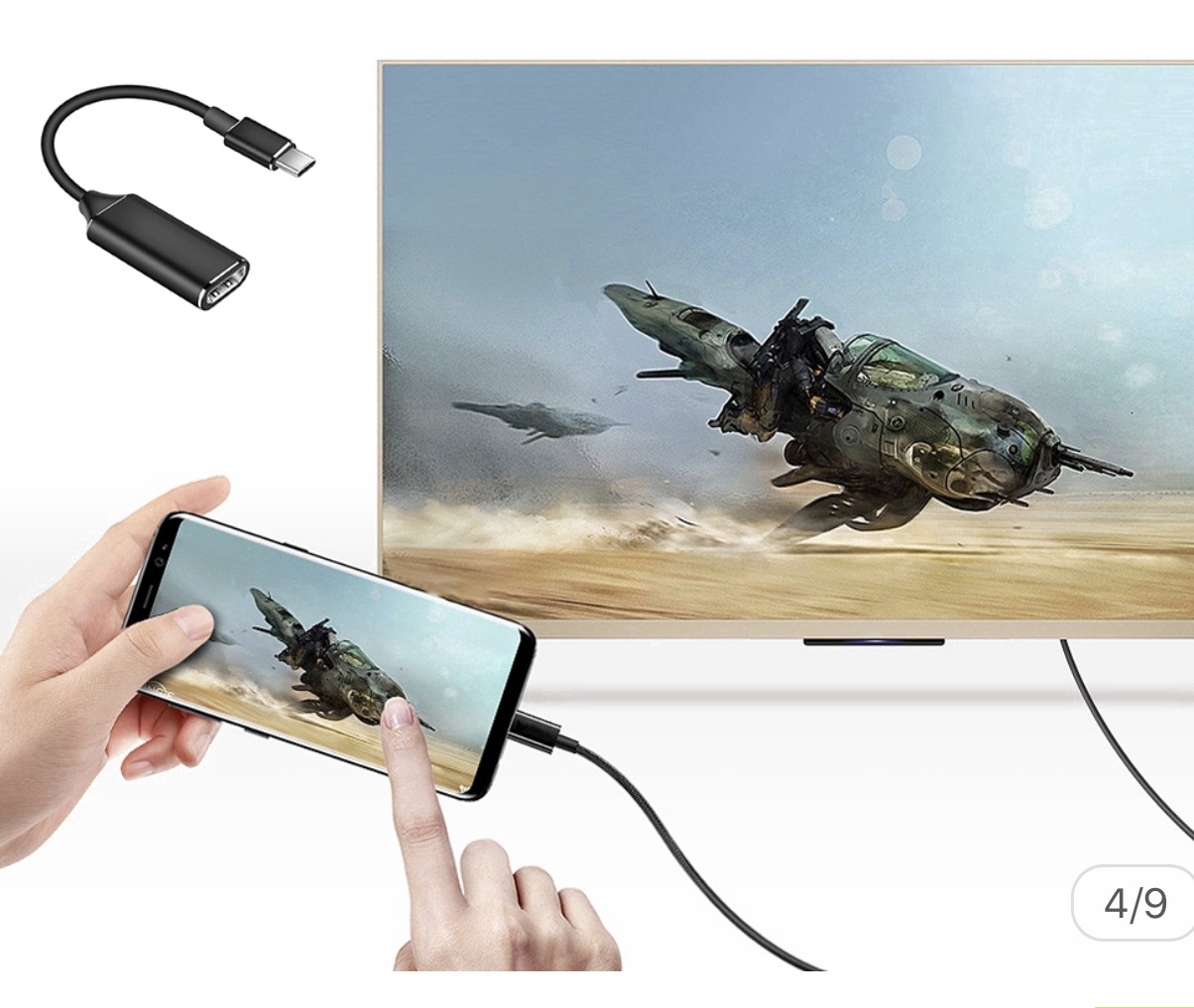 [HCM]Cáp chuyển Type C (USB 3.1) sang  HDMI dành cho máy tính , điện thoại . macbook