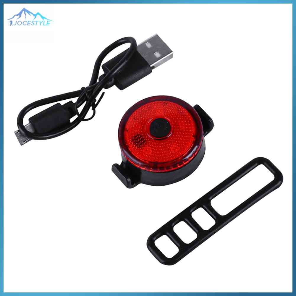 Đèn hậu led xe đạp, đèn pin gắn sau xe đạp leo núi usb sạc được