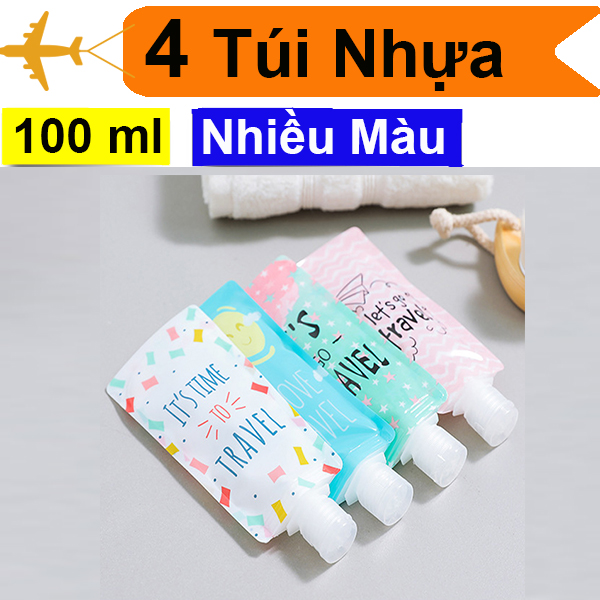 Combo 4 Túi Chiết Mỹ Phẩm Du Lịch 30ml 100ml