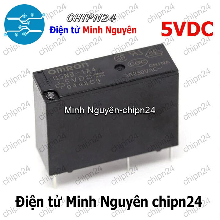 [1 con] (F202) Relay Omron G5NB-1A-E- (5VDC 12VDC 24VDC) 5A - [Chọn Loại] - HHH.00077