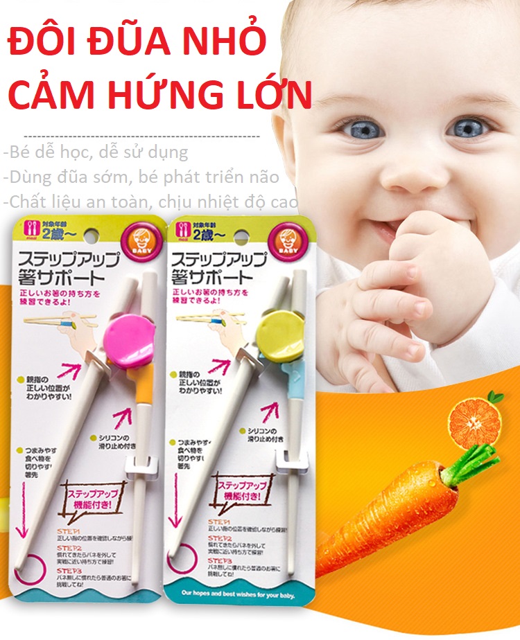 [HCM]Đôi đũa tập ăn trẻ em giúp bé học cách sử dụng đũa
