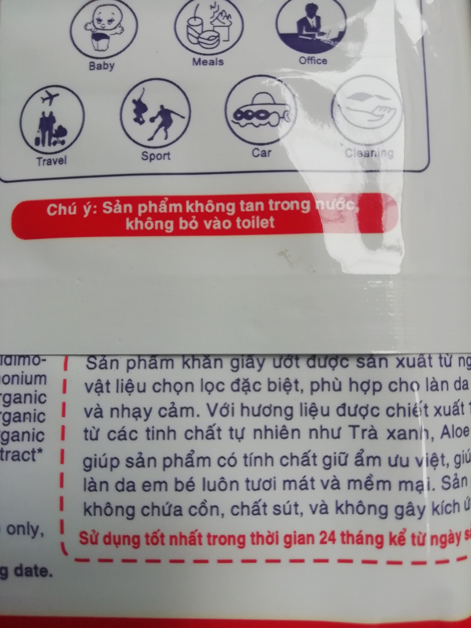 Khăn ướt Phương Nam 80g combo 8 bịch