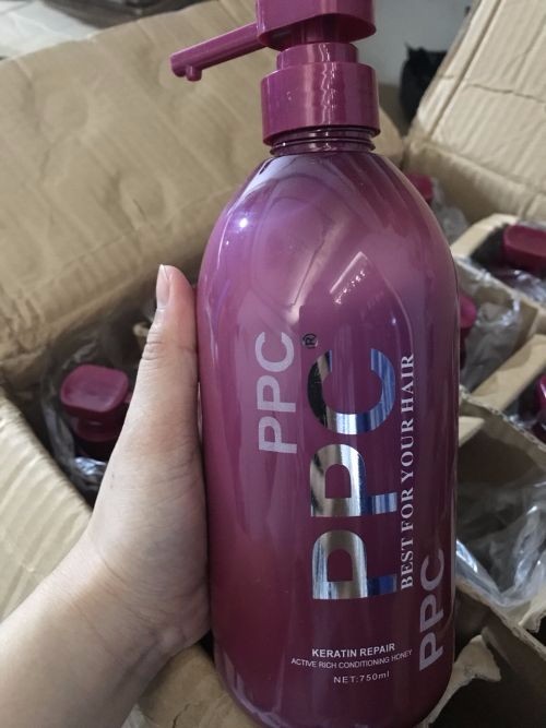 [HCM]Hấp dầuKem ủ tóc phục hồi hư tổn PPC Keratin 750ml  - hấp ppc