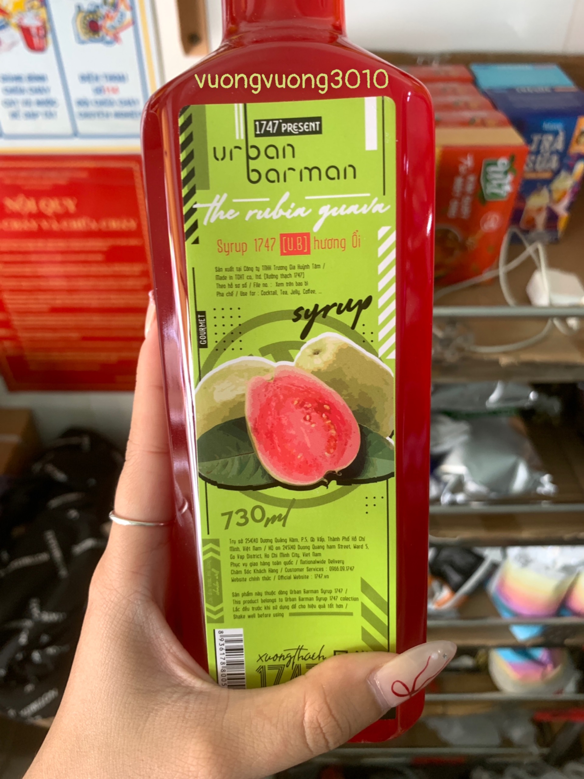 Siro Urban 1747 các vị 730ml