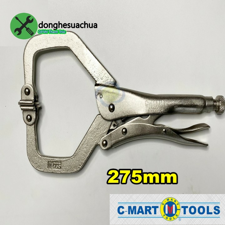 Kìm bấm chữ c c-mart b0038-sp chiều dài 275mm có đế kẹp