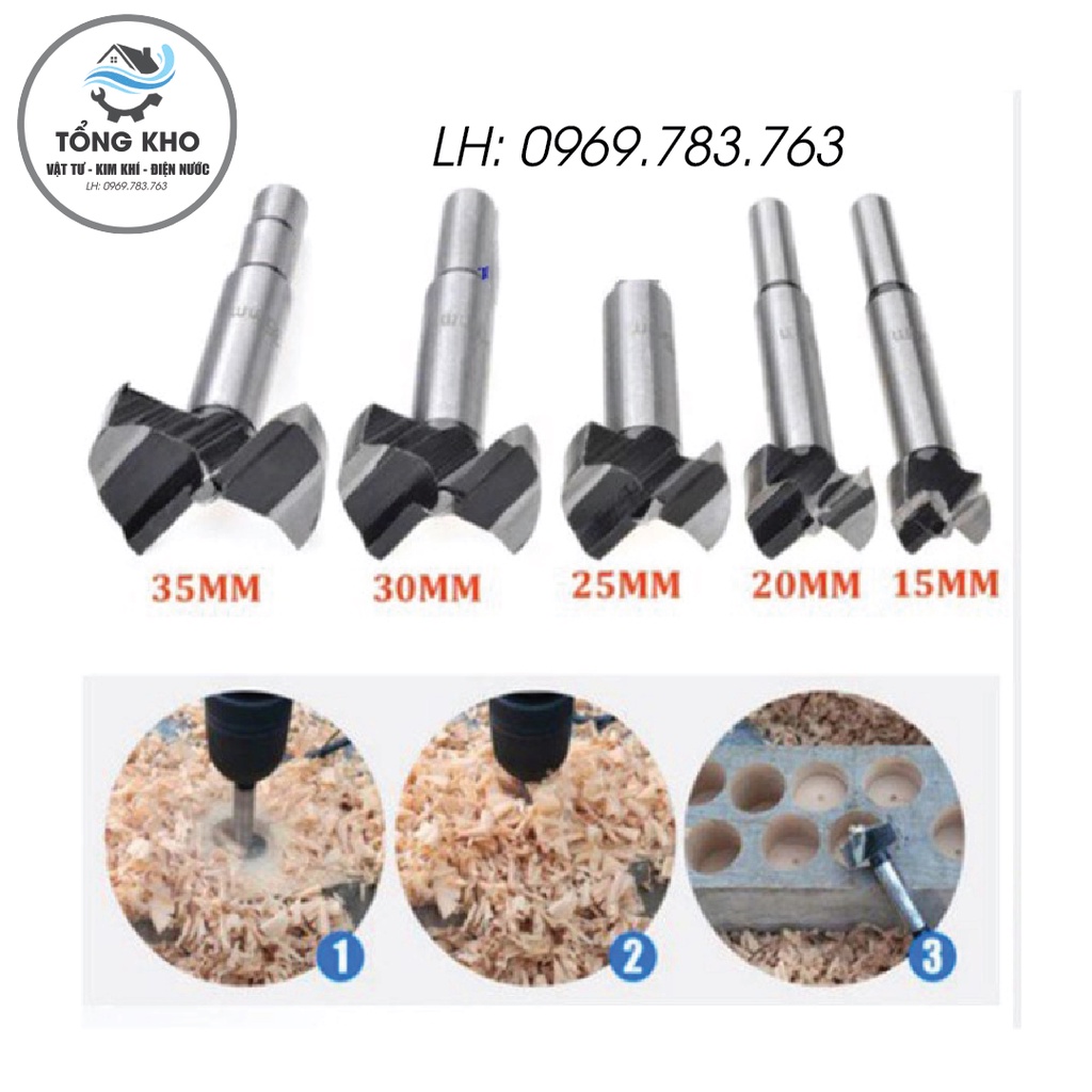 Mũi Khoét Gỗ Lỗ Tròn 16 - 60mm