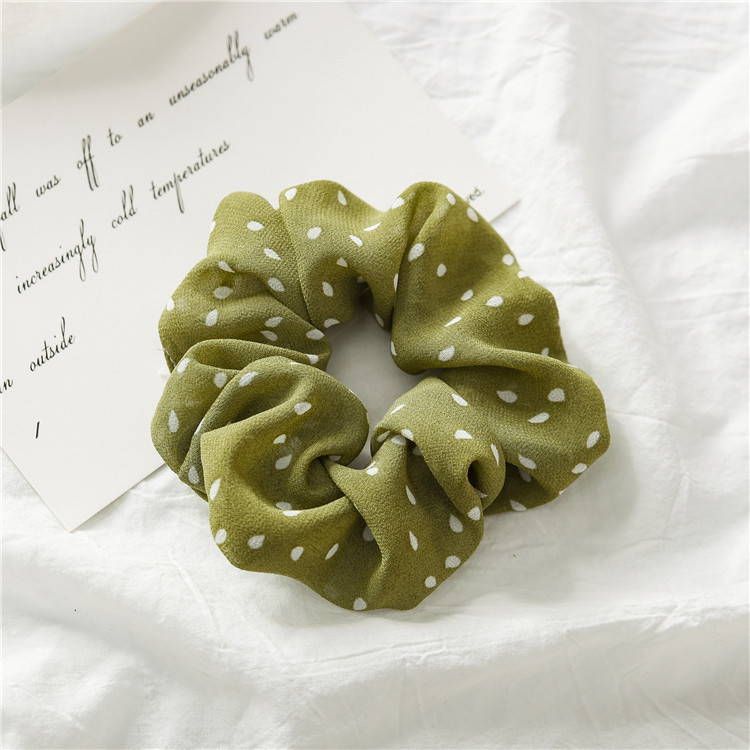 [HCM]Dây buộc tóc Scrunchies chấm bi hot trend