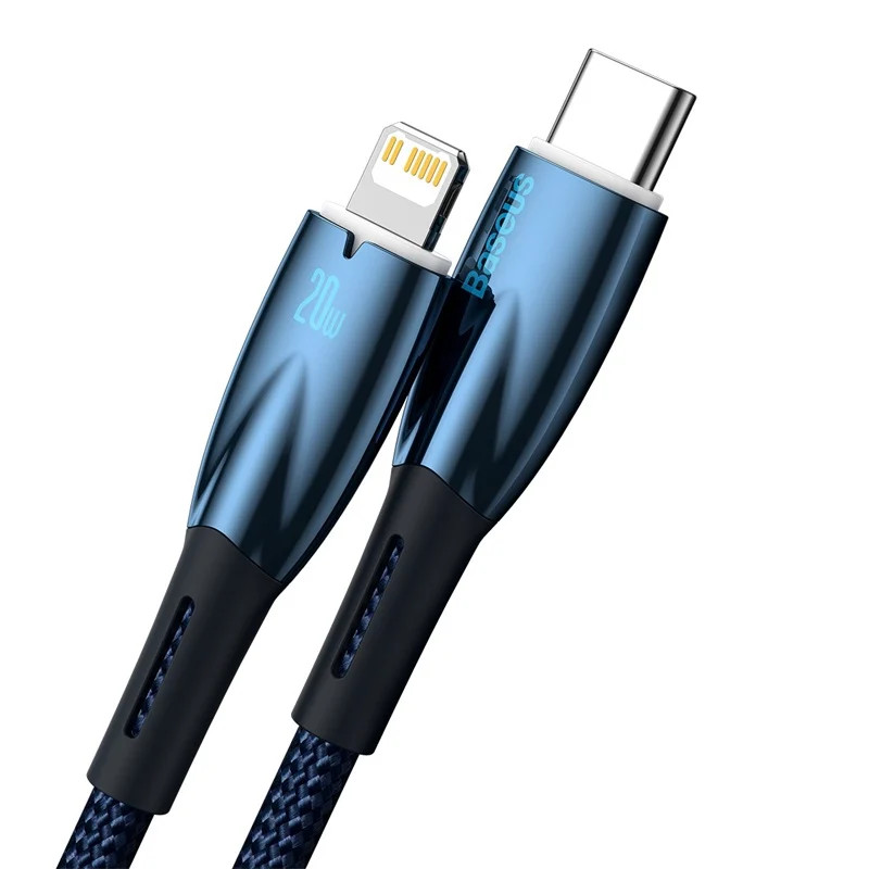 Cáp sạc nhanh baseus glimmer series fast charging data cable type-c to i.p 20w