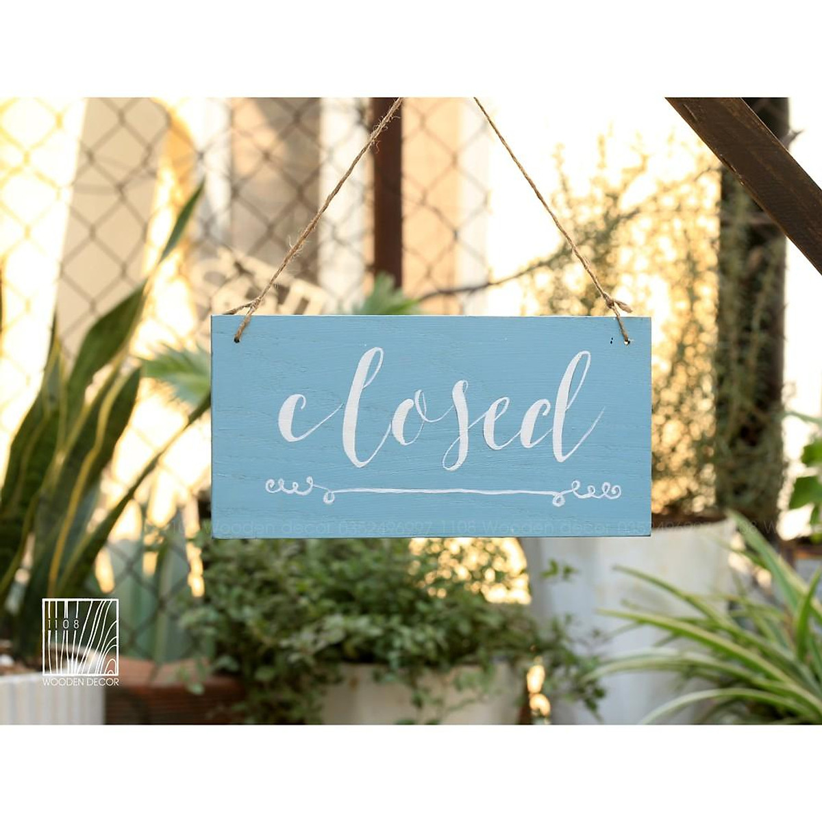 Bảng Gỗ 2 Mặt Open - Closed