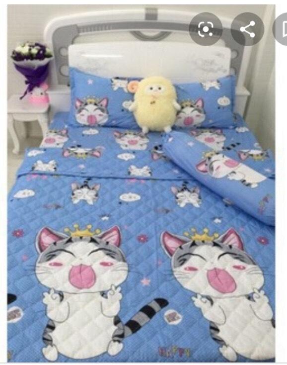 Bộ chăn drap 5 món- bộ drap giường- BỘ GRAP CT CAO CẤP