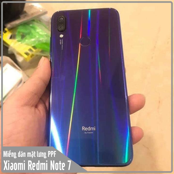 Miếng dán PPF 7 màu cho Xiaomi Redmi Note 7 chống trầy mặt lưng