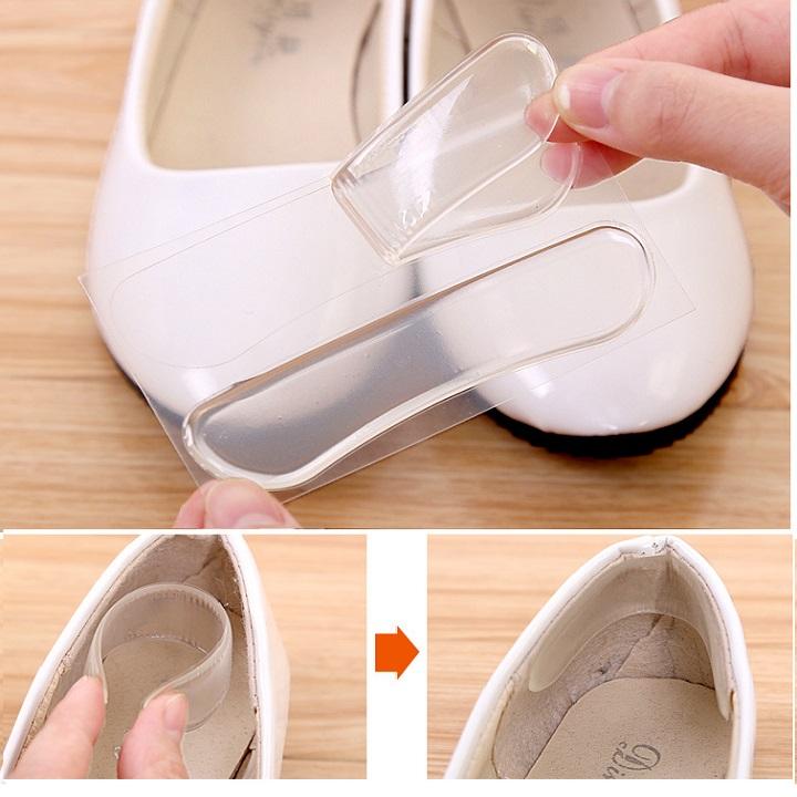 2-piece set. Transparent silicone insole is quiet and prevents heel scratches, high heel accessories. Th249 PCs