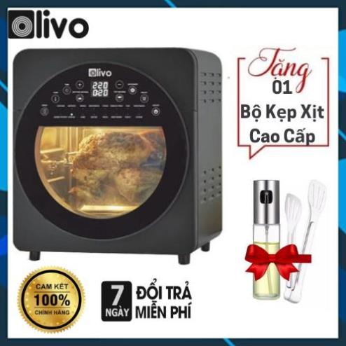 Nồi Chiên Không Dầu, lò nướng OLIVO AF15 Dung Tích 15L Thương Hiệu Mỹ