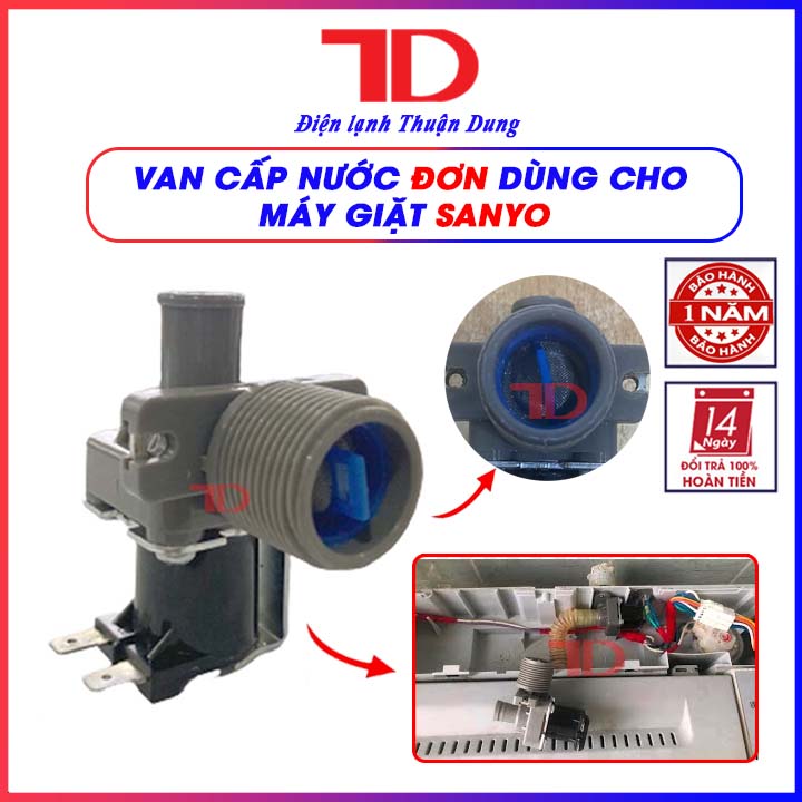 Van Cấp Nước Máy Giặt Đơn SANYO Hàng Hãng - Điện Lạnh Thuận Dung