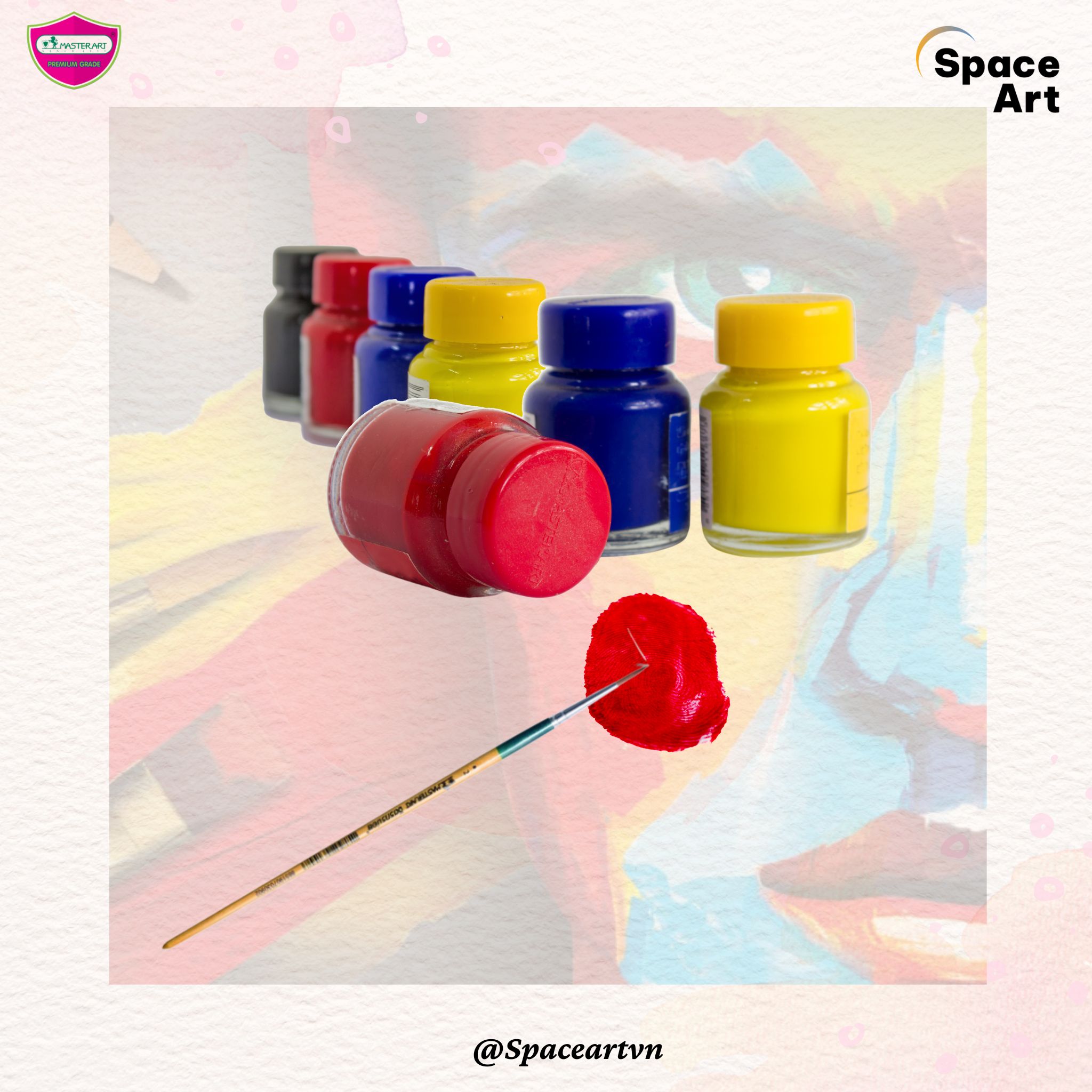 Màu Poster Colour 20ml Master Art (Hủ Thủy Tinh)