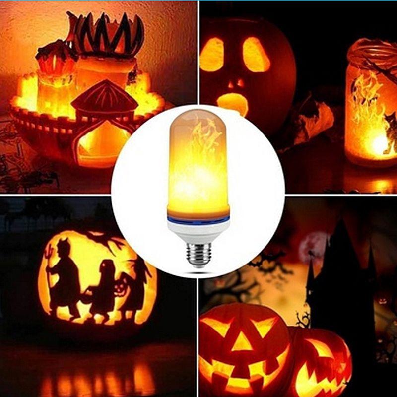 Finether Led Fire LED Flame Light Bulbs Fire Flicker Effect Lamp Decorative LED Bulb with ...