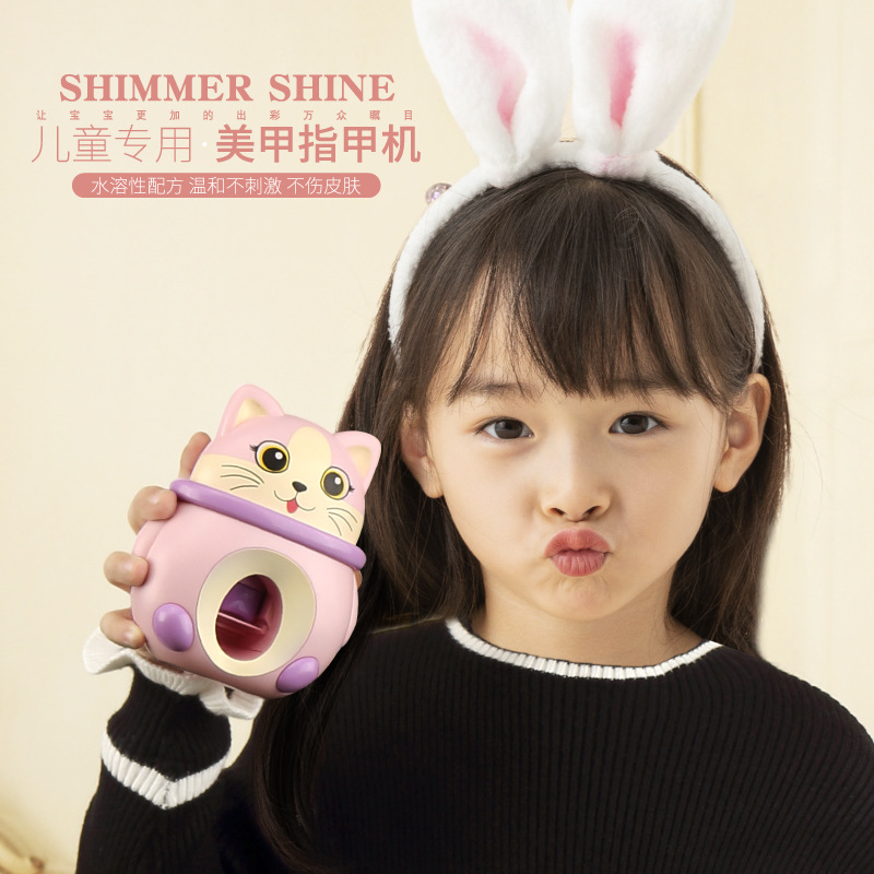 Bộ trang điểm và làm móng cho trẻ em diy máy làm móng ấn có thể rửa nước sơn móng tay cô gái mỹ phẩm đồ chơi
