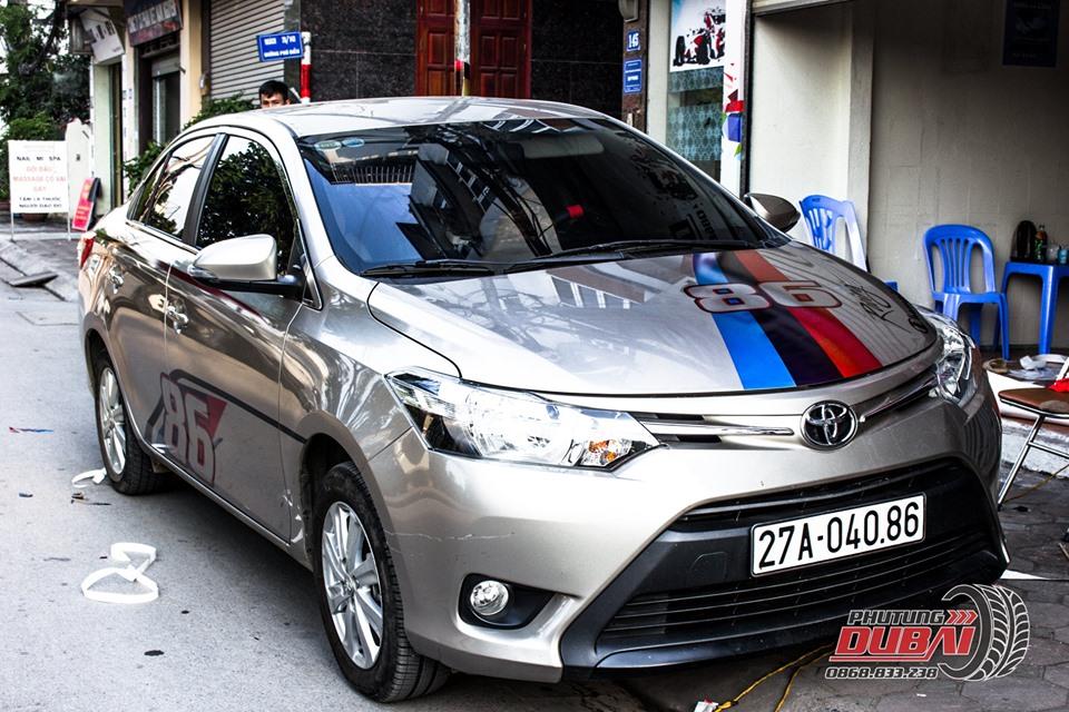 Tem dán sườn xe vios