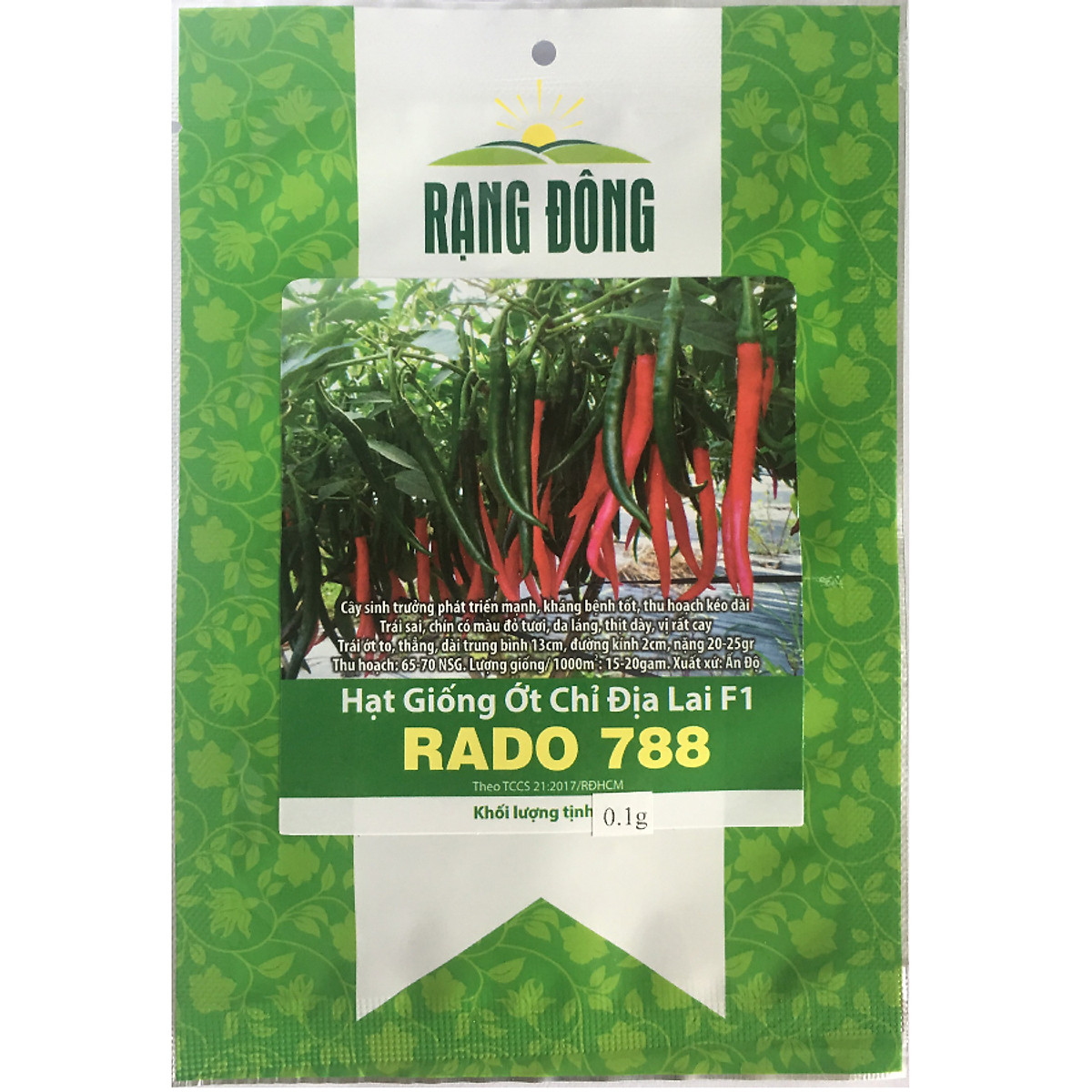 Hạt Giống Ớt Chỉ Địa Lai F1 Rạng Đông