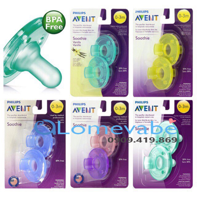 [FREESHIP ] SET 2 TY NGẬM chống vẩu Avent 0-3m